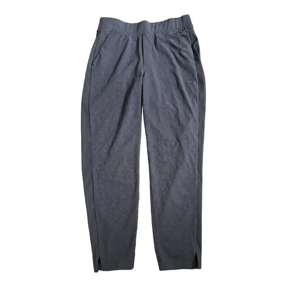 Athleta Pants - Athleta Brooklyn Textured Ankle Pant Size 6 Blue Leopard EUC Blue Animal Print